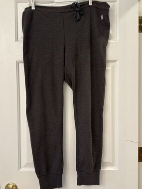 Ralph Lauren Gray Jogger Sweatpants with Drawstring, Size L